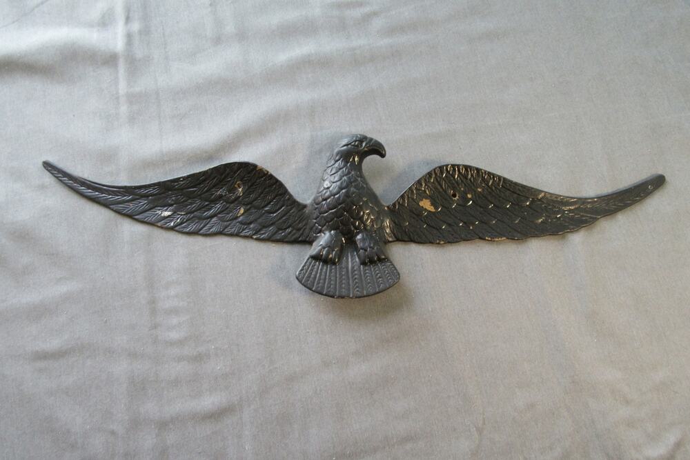 Vintage American Eagle Spread Wings Cast Aluminum Outdoor Wall Hanging Deco 18"